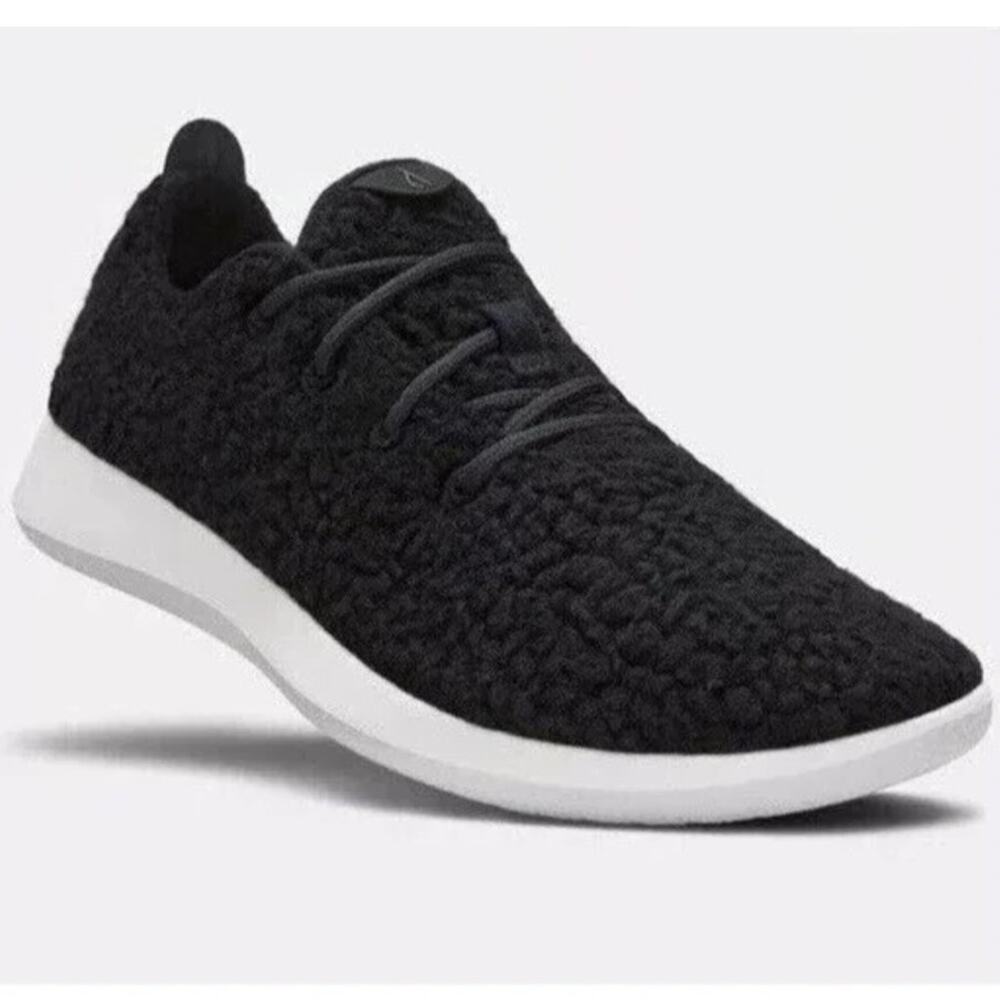 NWB Allbirds Men's Wool Runner Fluff‎ Sneakers Shoes in Natural Black